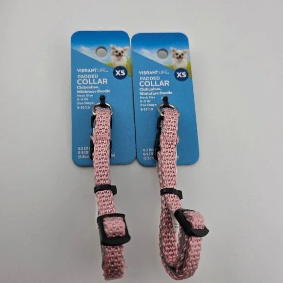Vibrant Life Dog Collar‎ Bundle Padded Reflective Assorted Styles 3 Collars  XS - Picture 6 of 7